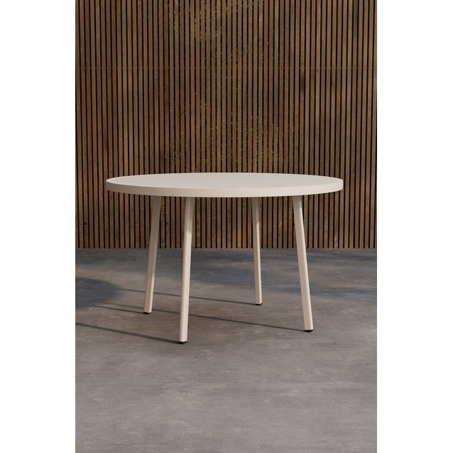 Pyöreä ruokapöytä Venture Home Giardini, ø120cm, beige