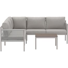 Kulmasohva terassille Venture Home Kos, sohvapöydällä, 5-istuttava, beige