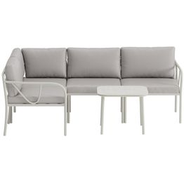 Kulmasohva terassille Venture Home Hydra, sohvapöydällä, 4-istuttava, greige