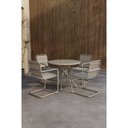 Ruokailuryhmä ulos Venture Home Chios, 4-istuttava