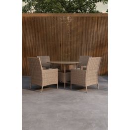 Ruokailuryhmä Venture Home Lefkas, 4-istuttava, ruskea