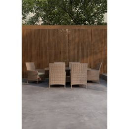 Ruokailuryhmä Venture Home Lefkas, 6-istuttava, ruskea