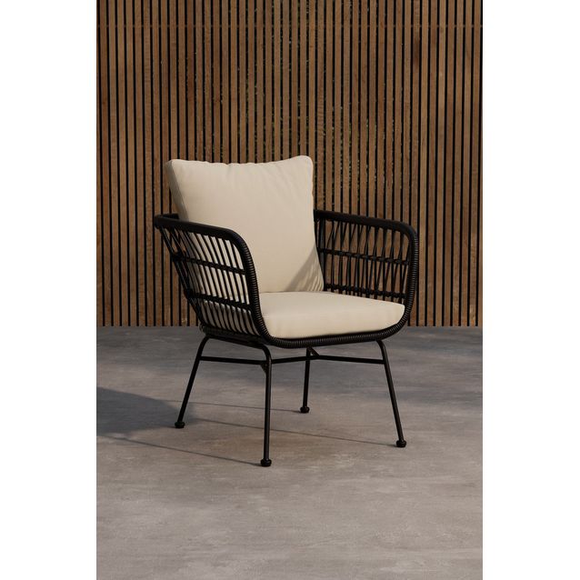 Lepotuoli Venture Home Isola, musta/beige