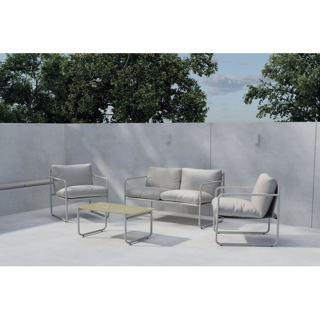 Oleskeluryhmä Venture Home Thassos, 4-istuttava, beige