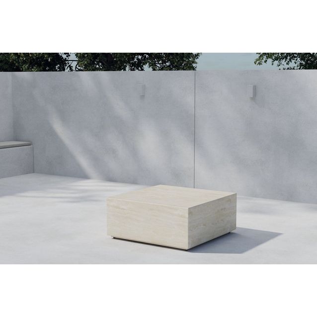 Sivupöytä ulos Venture Home Lissabon, 80x80x35 cm beige