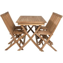 Ruokailuryhmä Venture Home, 120x70cm Kenya-pöytä + 4 Kenya-säätötuolia ilman käsinojia