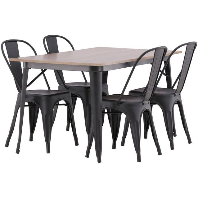 Ruokailuryhmä Venture Home, 140x80cm ruskea Tempe-pöytä + 4 Tempe-tuolia