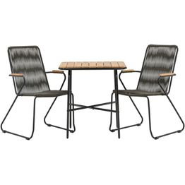 Parvekeryhmä Venture Home,  88x70cm Holmbeck-pöytä + 2 Bois-tuolia