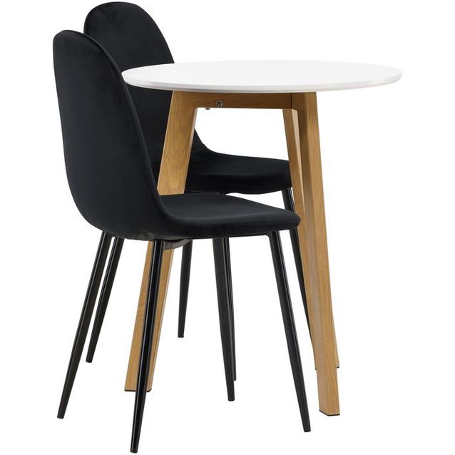 Ruokailuryhmä Venture Home, Leonora-ruokapöytä + 2 Polar-tuolia