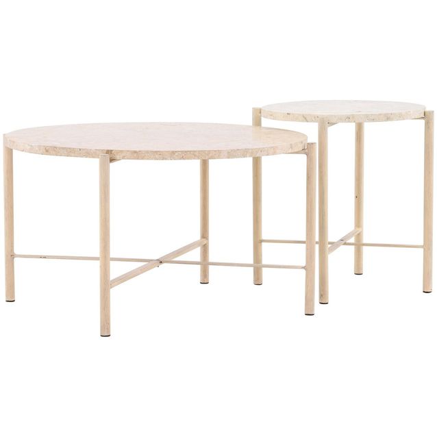 Sohvapöytä Vind Sandhamn, 2kpl, beige