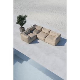 Säkkituolikulmasohva Venture Home Rambo, 3-istuttava, beige