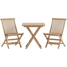 Parvekesetti Venture Home, Kenya-pöytä 70x70cm + matalampaa 2 Kenya-tuolia, nature