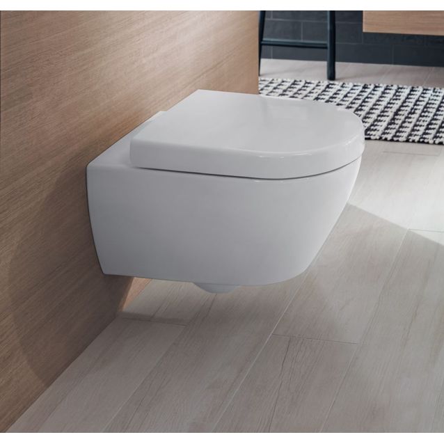 Seinä-WC-istuin Subway 2.0 DirectFlush Ceramicplus valkoinen