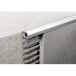 Laattalista Progress Profiles Projolly Quart 2,7m 10mm valkoinen