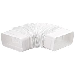 Joustava ilmanvaihtokanava Asko HD1002, 250–550 mm, integroidulla holkilla, valkoinen