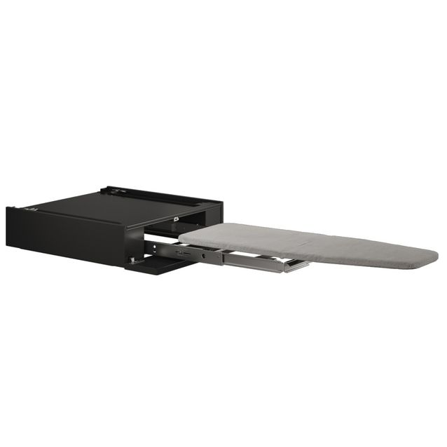 Pesutornin väliasennussarja Asko HI150G, 59,5cm, ulosvedettävällä silityslaudalla, musta