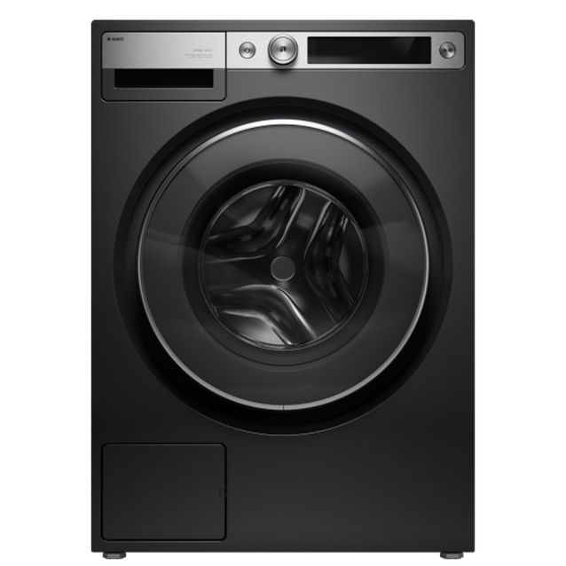 Edestä täydettävä pesukone Asko W7096XG, 9kg, 1600rpm, musta