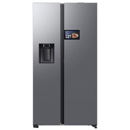 Jääkaappipakastin Samsung RS90F64EETEF, side-by-side, 91cm, teräs