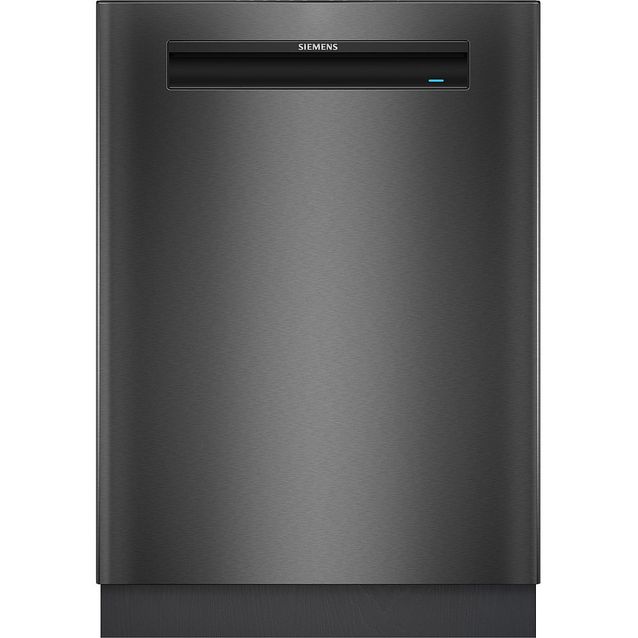 Siemens SN15ZC01CS Astianpesukone, Alusasennus, Musta, Ruostumaton teräs