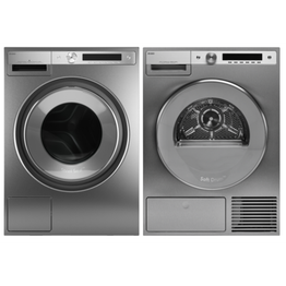 Pesutorni Asko W6098X.S/3 + T608HX.S, AutoDose, 9/8 kg, 1800rpm, teräs