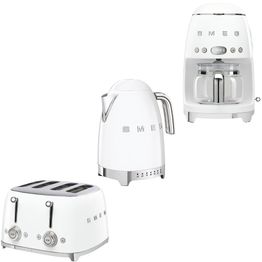 Tuotepaketti Smeg - leivänpaahdin TSF03, vedenkeitin KLF04 1,7 l ja kahvinkeitin DCF02