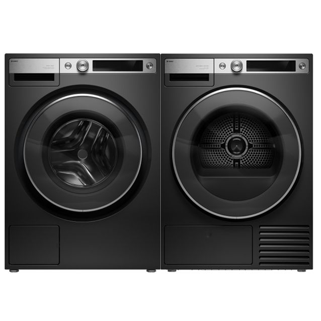 Pesutorni Asko W7096XG +T709HUG, 9/9 kg, Wi-Fi, musta