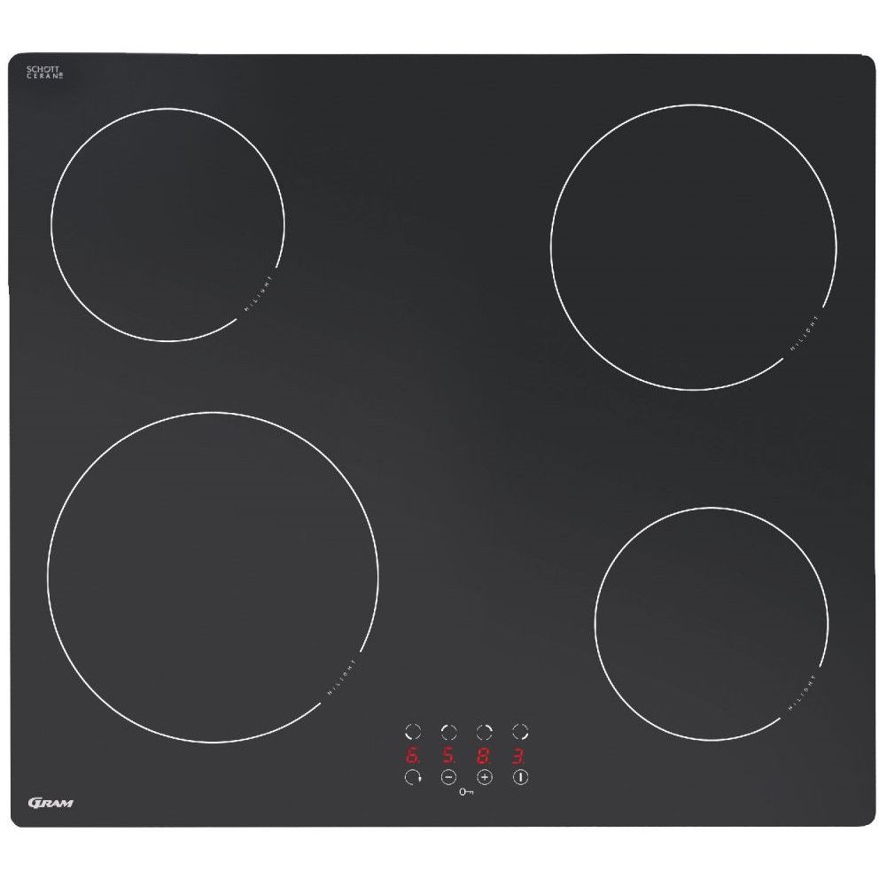 Keraaminen liesitaso Gram KK 6400-90, 56cm, musta