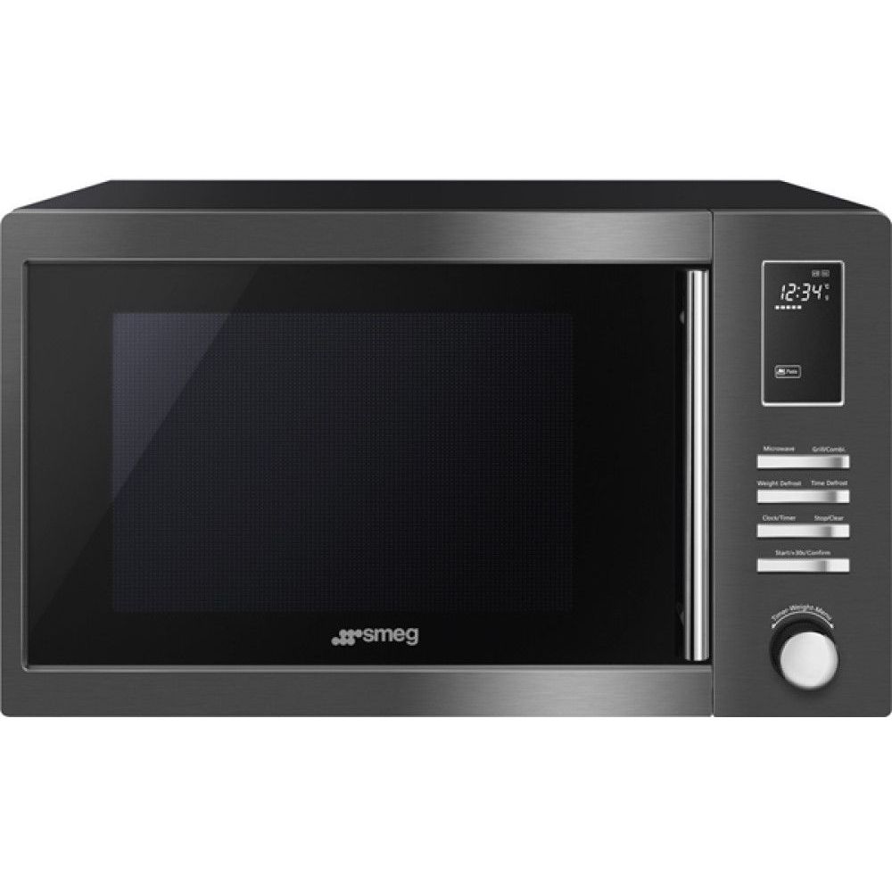 Mikroaaltouuni Smeg MOE25B, 58cm, musta teräs