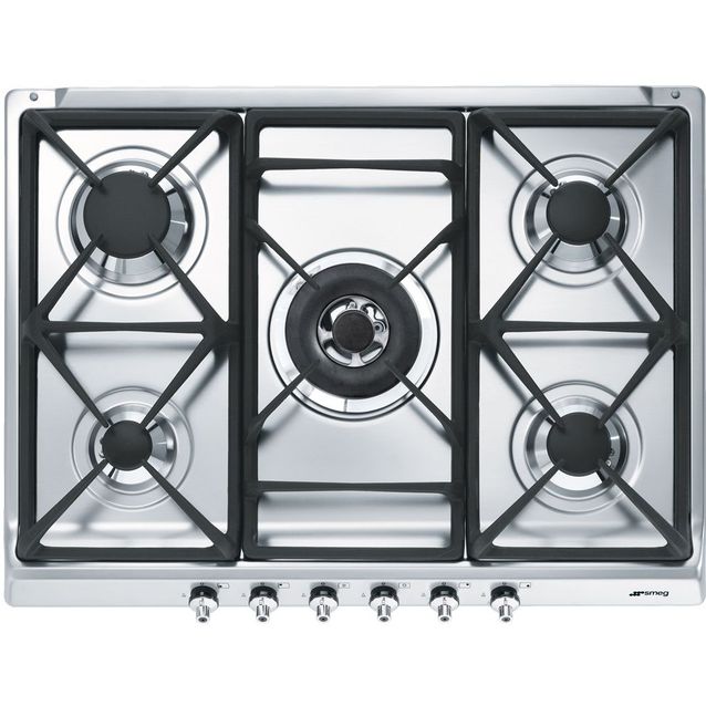 Kaasuliesitaso Smeg SE70SGH-5, 70cm, teräs