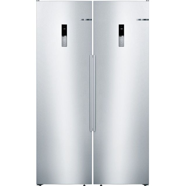 Jääkaappi ja pakastin Bosch KSV36BIEP GSN36BIEP Serie 6, 120cm, 588l, teräs