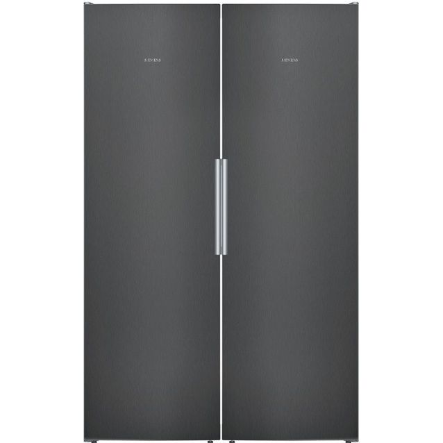 Jääkaappi ja pakastin Siemens KS36VVXDP GS36NVXEV iQ300, 120cm, 588l, musta teräs