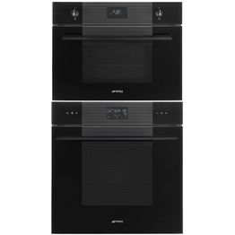 Uuni ja mikroaaltouuni Smeg SO6102S3PB3 SO4101M1B3, musta