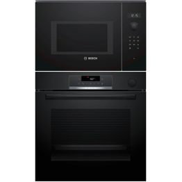 Erillisuuni ja mikroaaltouuni Bosch HRG532BB3-BFL554MB0, musta
