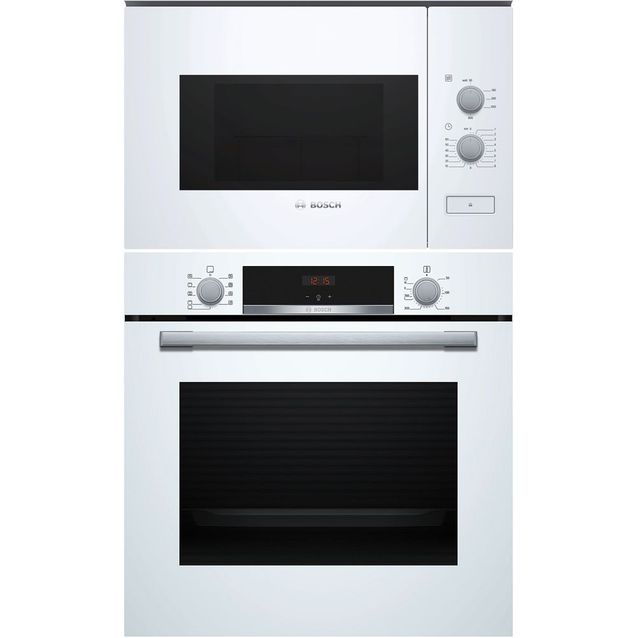 Erillisuuni ja mikroaaltouuni Bosch HBA534BW3-BFL520MW0, 118.8cm, valkoinen