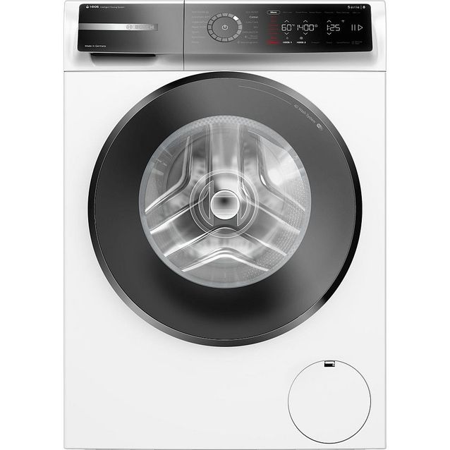 Edestä täytettävä pesukone Bosch WGB254A0SN Series 8, 60cm, 10kg, 1400rpm, valkoinen