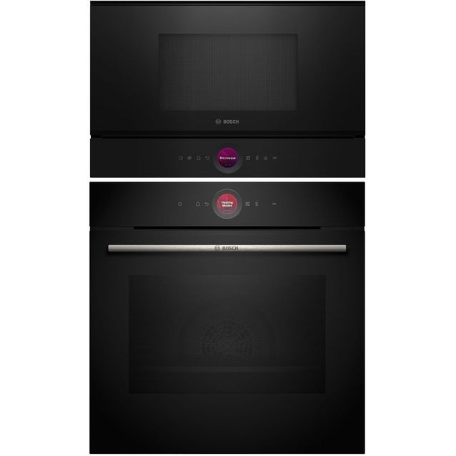 Uuni ja mikroaaltouuni Bosch HBG7742B1 BFL7221B1 Serie 8, 118.8cm, musta