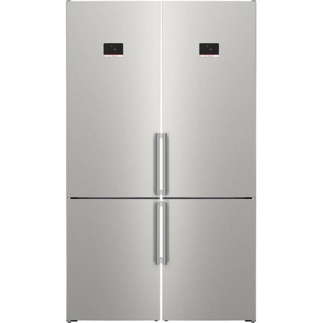 Jääkaappipakastin Bosch KGN39AIBT x 2, 60cm, 726l, teräs