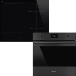 Erillisuuni ja induktioliesitaso Smeg SFP6301TVN SI1M4644D, musta