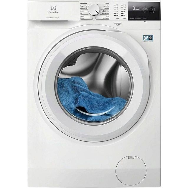 Edestä täytettävä pesukone Electrolux EFI621O84O, 60cm, 8kg, 1400rpm, valkoinen