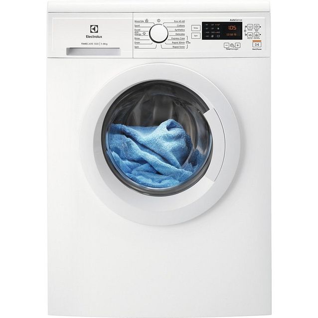 Edestä täytettävä pesukone Electrolux EW2F3048E2, 60cm, 8kg, 1400rpm, valkoinen