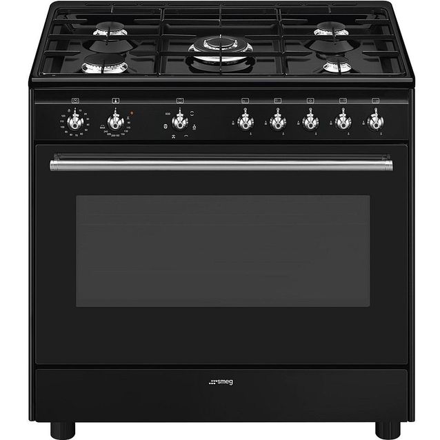 Kaasuliesi Smeg CX91GMBL, musta, 90cm