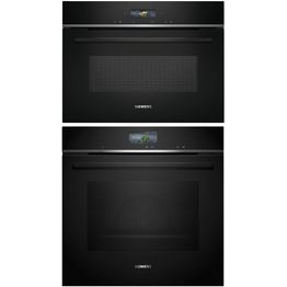 Uuni ja mikroaaltouuni Siemens HB776G3B2S-CE732GXB1, iQ700, musta