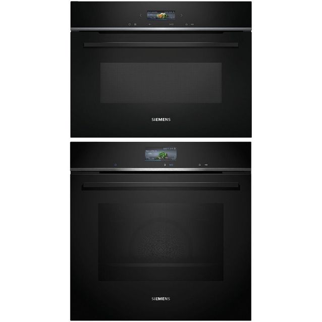 Uuni ja mikroaaltouuni Siemens HB776G3B2S-CE732GXB1, iQ700, 118.8cm, musta
