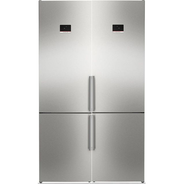 Jääkaappipakastin Bosch 2 kpl KGN397ICT Serie 4, 60cm, 363l, teräs