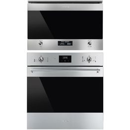 Uuni ja mikroaaltouuni Smeg SF6300TVX-MP322X1, teräs