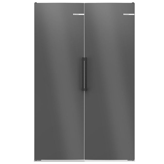 Jääkaappi ja pakastin Bosch KSN36VCCG-GSN36VCCG, 119cm, 402/334 l, harmaa