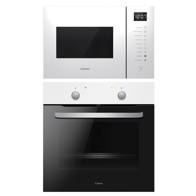 Keittiön kodinkonepaketti Cylinda, sis. uuni IBU3110V ja induktioliesitaso IM5341LV, valkoinen