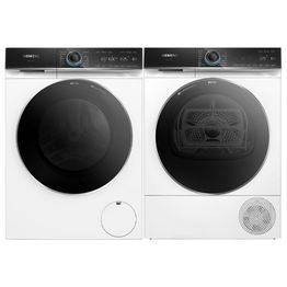 Pesukone ja kuivausrumpu Siemens WG66B2ALDN-WQ46B2DPDN, 1600rpm, 11/9kg, valkoinen