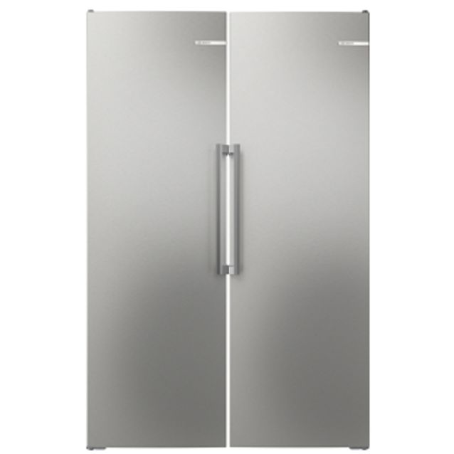 Jääkaappi ja pakastin Bosch KSN36AICM-GSN36AICM, 119cm, 402/334 l, teräs