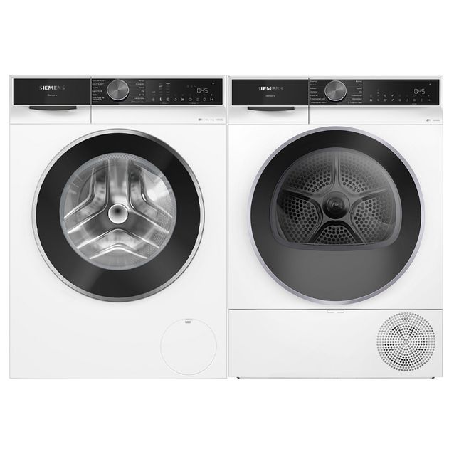 Pesukone ja kuivausrumpu Siemens WG64K2FLSN-WQ42K20LSN, 1400rpm, 11kg, valkoinen